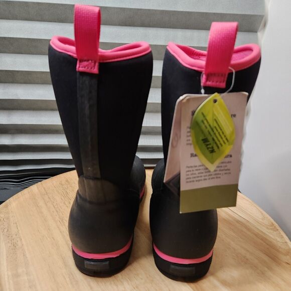 Muck Boot Element Kids Snow Boots – Youth Size 6 – Black & Pink – Rated to -20°F - Picture 5 of 11